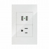 Artlite Tomacorriente APL-207, 1 Enchufe + 2x USB-A, 90 - 260V, 15A, Blanco  1