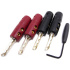 AudioQuest Conector Tipo Banana para Audio, Negro/Rojo, 4 Piezas - incluye Llave de Instalación  1