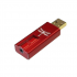 AudioQuest  Adaptador de Audio USB A a 3.5mm, Rojo  1