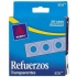 Avery Refuerzos de Hojas, Diámetro 6.35mm, Paquete de 200 Piezas, Transparente  1