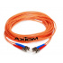 Axiom Cable Fibra Óptica Multimodo OM3 LC Macho - LC Macho, Núcleo 125µm, Cubierta 50µm, 2 Metros, Naranja  1