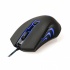 Mouse Gamer Azio Óptico GM2400, Alámbrico, USB, 2400DPI, Negro/Azul  2