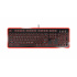 Teclado Azio MK-RETRO-03, Alámbrico, USB, Negro/Rojo (Inglés)