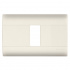 B-ticino Placa para Pared E5N1, 1 Puerto, 1 Pieza, Marfil