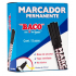 Baco Marcador Permanente PTMRA0070, Punta de Cincel, Negro, 12 Piezas - Imagen adicional 1