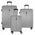 Bagiau Kit de Maletas 90439003, 20"/24"/28", Cerradura de Combinación, Gris, 3 Piezas