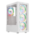 Gabinete Balam Rush DRAGONFLY PERFORM CRYSTAL GM590CW, Mini-Tower, ATX/Micro-ATX/Mini-ITX, USB 2.0/3.0, sin Fuente, 4 Ventiladores Instalados, Blanco