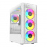 Gabinete Balam Rush Dragonfly II Crystal GM745s con Ventana RGB, Midi-Tower, Micro-ATX/Mini-ITX, USB 3.0/2.0, sin Fuente, 3 Ventiladores RGB Instalados, Blanco