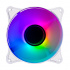 Ventilador Balam Rush Eolox Blaze EX90W, 120mm, 1200RPM, ARGB, Blanco   2