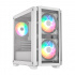 Gabinete Balam Rush CARBONO CRYSTAL 4000C, Mini-Tower, Micro-ATX/Mini-ITX, USB 2.0/3.0, sin Fuente, 3 Ventiladores Instalados, Blanco   1
