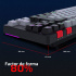 Teclado Gamer Balam Rush Level Pro GK990 LED RGB TKL, Teclado Mecánico, Óptico, Inalámbrico, RF Inalámbrico/Bluetooth, Negro, Español - Imagen adicional 5