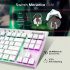 Teclado Gamer Balam Rush Dominate Expert GK959 LED RGB TKL, Teclado Mecánico, Switch Brown, Inalámbrico, RF Inalámbrico/Bluetooth, Blanco, Español  2