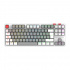 Teclado Gamer Balam Rush Level Pro GK990 LED RGB TKL, Teclado Mecánico, Outemu Red, Inalámbrico, RF Inalámbrico/Bluetooth, Blanco, Español