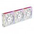 Ventilador Balam Rush EOLOX LINK EXL95, 3x 120mm, 1800RPM, ARGB, Blanco  2