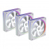 Ventilador Balam Rush Eolox Bora EXB85, 3x 120mm, 1600RPM, ARGB, Blanco   9
