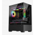 Gabinete Balam Rush NITROX GLOW CRYSTAL 4700C, Mini-Tower, Micro-ATX/Mini-ITX, USB 2.0/3.0, sin Fuente, 3 Ventiladores Instalados, Negro
