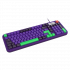Teclado Gamer Balam Rush Warstrike Eva KG500E LED RGB 96%, Alámbrico, USB, Multicolor, Español - Imagen adicional 1