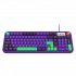 Teclado Gamer Balam Rush Warstrike Eva KG500E LED RGB 96%, Alámbrico, USB, Multicolor, Español - Imagen adicional 3