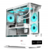 Gabinete Balam Rush Tank Super MX 9250 MTW, Midi-Tower, ATX/Micro-ATX/Mini-ITX, USB 2.0/3.0, sin Fuente, 3 Ventiladores Instalados, Blanco