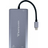 Batauro Hub USB-C Macho - 1x HDMI, 1x VGA, 2x USB 3.0, 2x USB-C, 1x SD, 1x Micro-SD 1x 3.5mm, Gris  3
