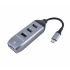 Batauro Hub USB-C Macho - 1x HDMI, 3x USB 3.0 Hembra, Gris  4