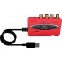 Behringer Interfaz de Audio USB UCA222, Entrada  L,R x2, Salida L,R, x2, Rojo  1