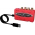 Behringer Interfaz de Audio USB UCA222, Entrada  L,R x2, Salida L,R, x2, Rojo  4
