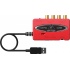 Behringer Interfaz de Audio USB UCA222, Entrada  L,R x2, Salida L,R, x2, Rojo  6