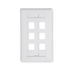 Belden Tapa para Pared 6 Puertos, Blanco  1