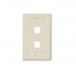 Belden Placa de Pared de 2 Puertos, RJ-45, Beige  1