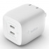 Belkin Cargador de Pared BoostCharge Pro, 45W, 9V, 2 x USB-C  4