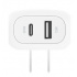 Belkin Cargador de Pared WCB009DQWH, 42W, 5V, 1 x USB-A 1 x USB-C  3