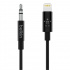 Belkin Cable AUX Certificado MFi Lightning Macho - 3.5mm Macho, 90cm, Negro, para iPhone  1