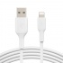 Belkin Cable de Carga BOOST↑CHARGE con Certificación MFi Lightning Macho - USB A Macho, 1 Metro, Blanco, para iPhone/iPad/AirPods  1