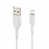 Belkin Cable de Carga BOOST↑CHARGE con Certificación MFi Lightning Macho - USB A Macho, 1 Metro, Blanco, para iPhone/iPad/AirPods  2