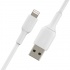 Belkin Cable de Carga BOOST↑CHARGE con Certificación MFi Lightning Macho - USB A Macho, 1 Metro, Blanco, para iPhone/iPad/AirPods  4