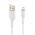 Belkin Cable Lightning Macho - USB-A Macho, 15cm, Blanco - Imagen adicional 3