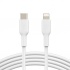 Belkin Cable de Carga Certificado MFi BOOST↑CHARGE USB C Macho - Lightning Macho, 1 Metro, Blanco, para iPad/iPhone/iPod  1