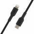 Belkin Cable de Carga Certificado MFi BOOST↑CHARGE USB C Macho - Lightning Macho, 1 Metro, Negro, para iPad/iPhone/iPod  1