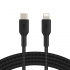 Belkin Cable de Carga Certificado MFi BOOST↑CHARGE USB C Macho - Lightning Macho, 1 Metro, Negro, para iPad/iPhone/iPod  4