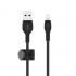 Belkin Cable de Carga BoostCharge Pro Flex USB A Macho - Lightning Macho, 1 Metro, Negro, para iPad/iPhone/iPod  1