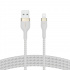Belkin Cable de Carga BoostCharge Pro Flex USB A Macho - Lightning Macho, 1 Metro, Blanco, para iPad/iPhone/iPod  3