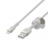 Belkin Cable de Carga BoostCharge Pro Flex USB A Macho - Lightning Macho, 1 Metro, Blanco, para iPad/iPhone/iPod  4