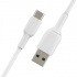 Belkin Cable de Carga Certificado USB-IF BOOST↑CHARGE USB C Macho - USB A Macho, 1 Metro, Blanco  2