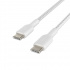 Belkin Cable Trenzado USB C Macho - USB C Macho, 1 Metro, Blanco  1