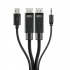 Belkin Cable 2x DisplayPort + USB A + 3.5mm Macho - 2x DisplayPort + USB A + 3.5mm Macho, 1.8 Metros, Negro - Imagen adicional 2