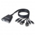 Belkin Switch KVM F1DK102P incl. Cables, 2 Puertos  1