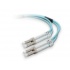 Belkin Cable Fibra Óptica Duplex 2x LC Macho - 2x LC Macho, 50/125, 1 Metro, Azul