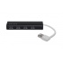 Belkin Hub USB 2.0 Macho - 4x USB 2.0 Hembra, 480 Mbit/s, Negro