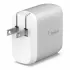 Belkin Cargador de Pared F5Z085-05-SLV, 24W, 24V, 2 x USB-A  4